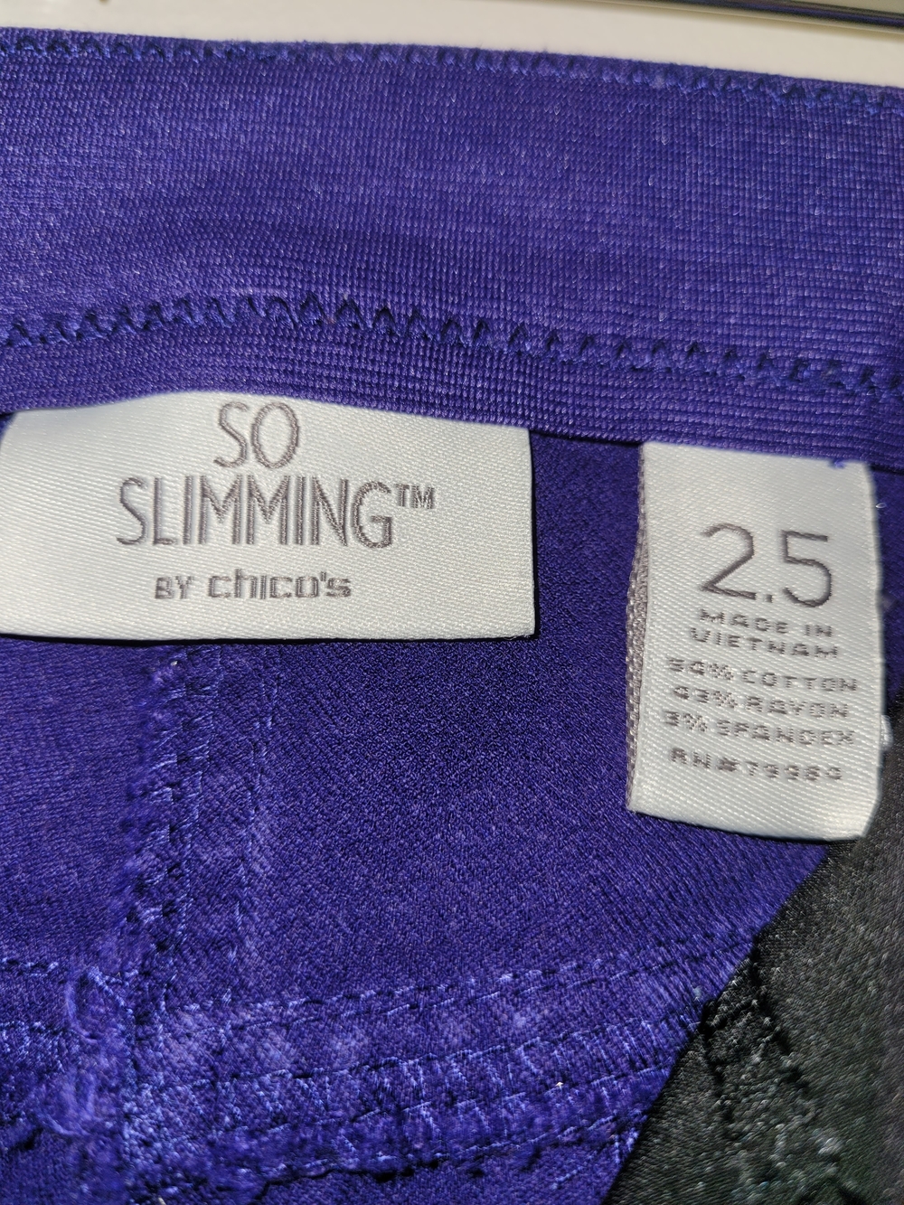 Chico's Deep Purple Ankle Slim Pants - Picture 4 of 5